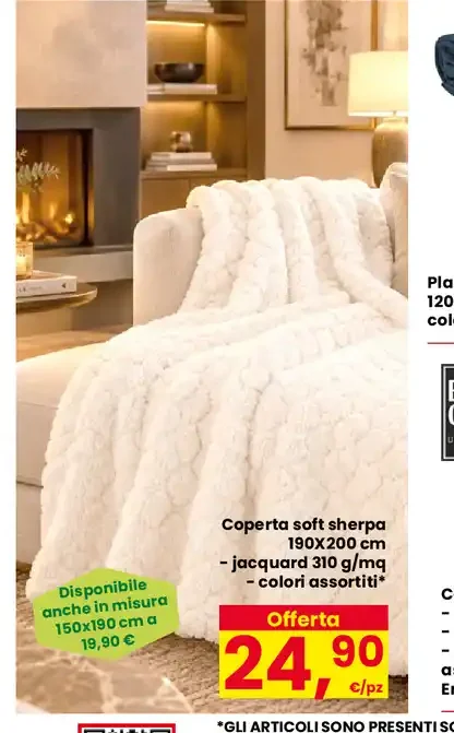 Coperta soft sherpa