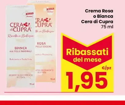 Crema Rosa o Bianca Cera di Cupra