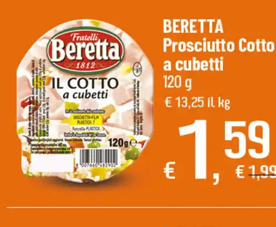 Prosciutto cotto a cubetti