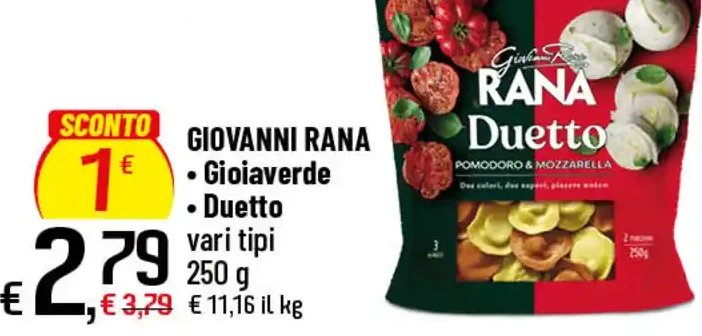 Pasta ripiena Gioiaverde Duetto