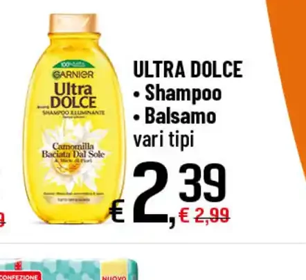 Shampoo e balsamo Ultra Dolce
