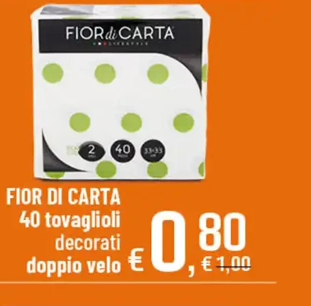 Tovaglioli decorati Fior di Carta