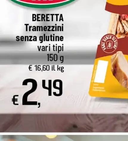 Tramezzini senza glutine vari tipi