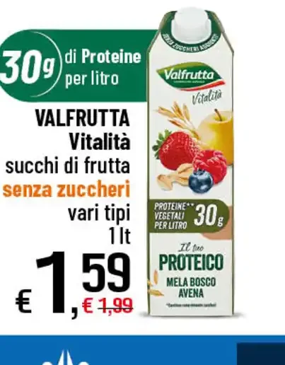 Valfrutta Vitalità succhi di frutta