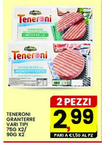 Teneroni GranTerre vari tipi 75g x2 90g x2