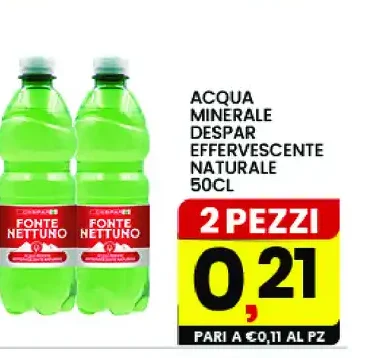 Acqua minerale Despar effervescente naturale 50cl