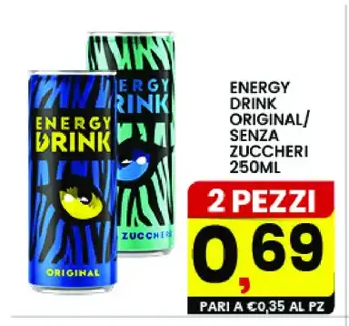 Energy drink Original/Senza zuccheri 250ml