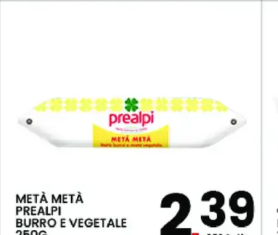 Metà Metà burro e vegetale