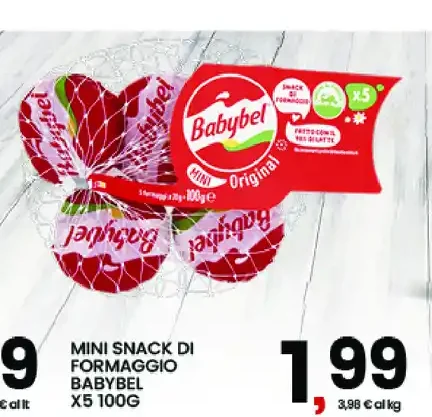 Mini snack di formaggio Babybel