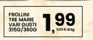 Frollini Tre Marie vari gusti