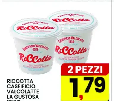 Ricotta Caseificio Valcoliate La Gustosa 250g