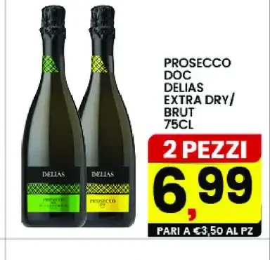 Prosecco DOC Delias extra dry/brut 75cl
