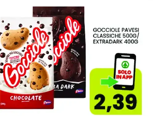 Gocciole Pavesi classiche 500 g / extradark 400 g