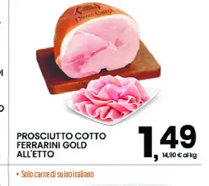Prosciutto cotto Ferrarini Gold