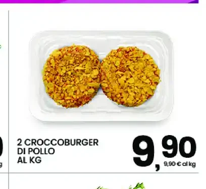 2 Croccoburger di pollo