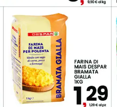 Farina di mais Despar bramata gialla
