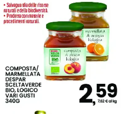 Composta/Marmellata Despar Scelta Verde Bio Logico