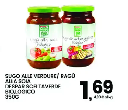 Sugo alle Verdure/Ragù alla Soia Despar Scelta Verde Bio Logico