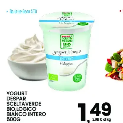 Yogurt bianco biologico
