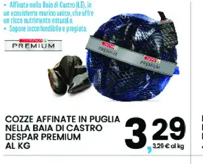 Cozze affinate in Puglia