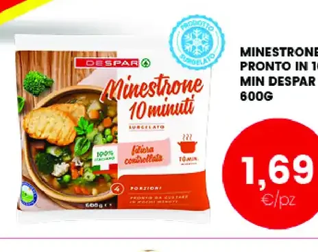 Minestrone pronto in 10 minuti