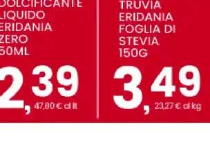 Dolcificante liquido Eridania Zero
