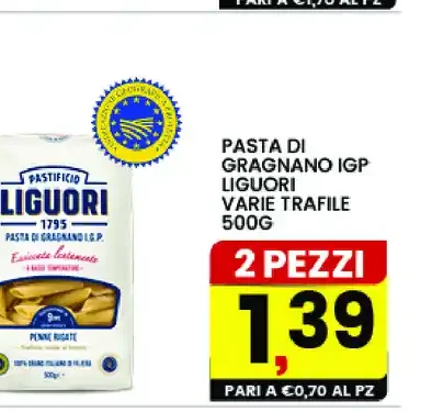Pasta di Gragnano IGP Liguori vari formati 500g