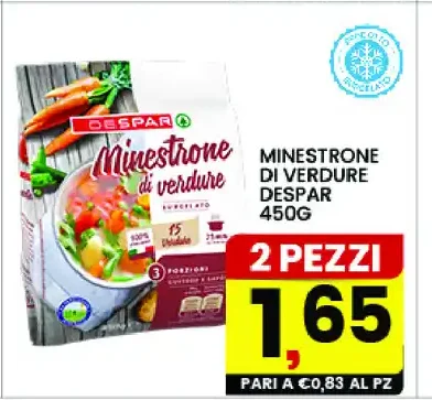 Minestrone di verdure Despar 450g