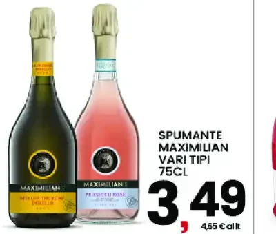 Spumante Maximilian varietà tipici