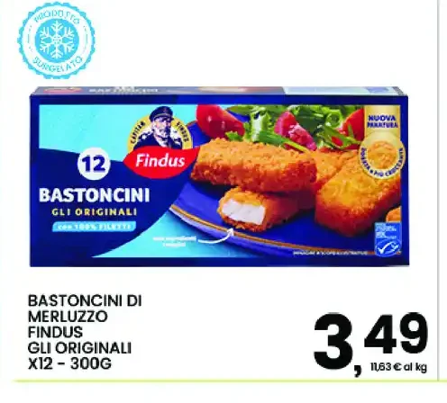 Bastoncini di merluzzo Findus