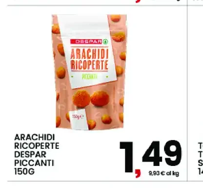 Arachidi ricoperte Despar piccanti