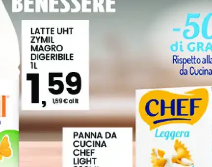 Latte UHT Zymil Magro Digeribile