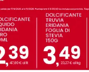Dolcificante liquido Eridania Zero