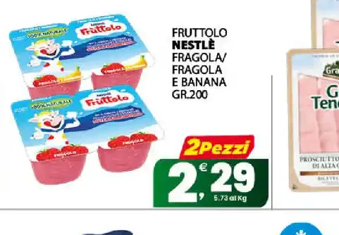 Fruttolo Nestlé fragola e banana GR.200