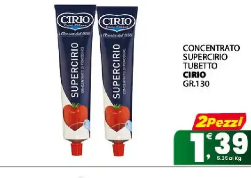Concentrato Supercirio tubetto Cirio GR.130