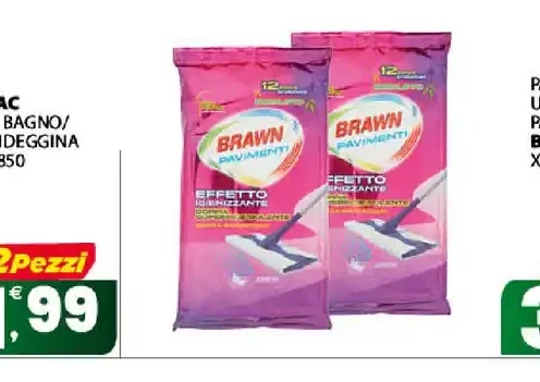 Panno umidificato pavimenti Brawn X12