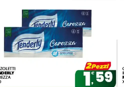 Fazzoletti Tenderly Carezza X10
