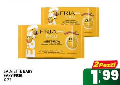 Salviette baby Easy Fria X72