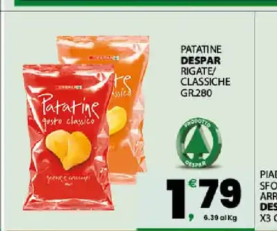 Patatine rigate Despar