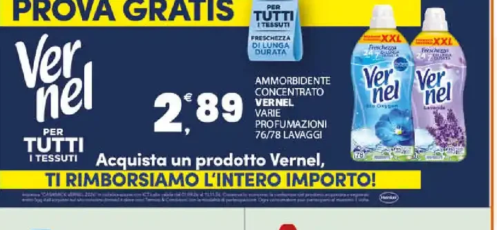 Ammorbidente concentrato Vernel