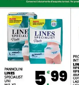 Pannolini Lines Specialist Uni
