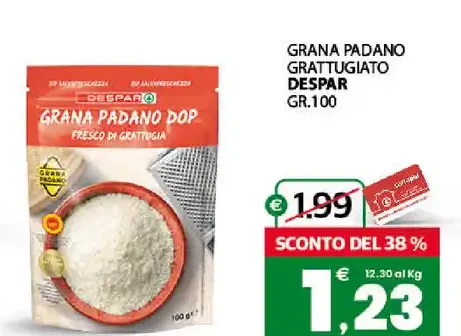Grana Padano grattugiato Despar