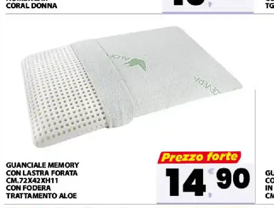 Guanciale memory con lastra forata