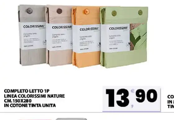 Completo letto 1P linea Colorissimi Nature