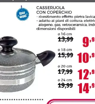 Casseruola con coperchio