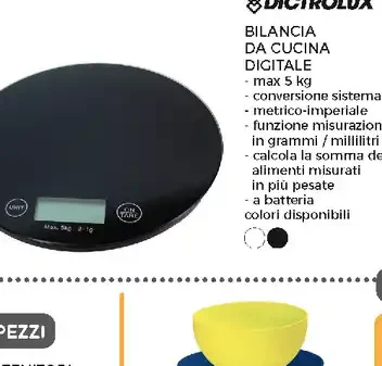 Bilancia digitale da cucina