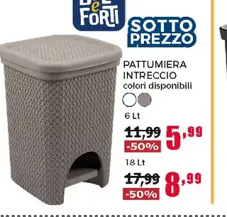 Pattumiera intreccio