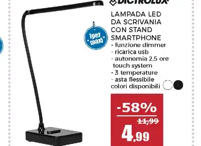 Lampada LED da scrivania
