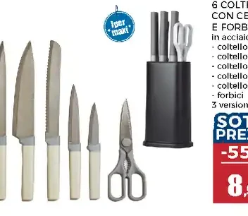 Set coltelli con ceppo