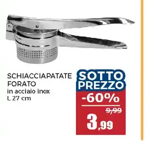 Schiacciapatate forato